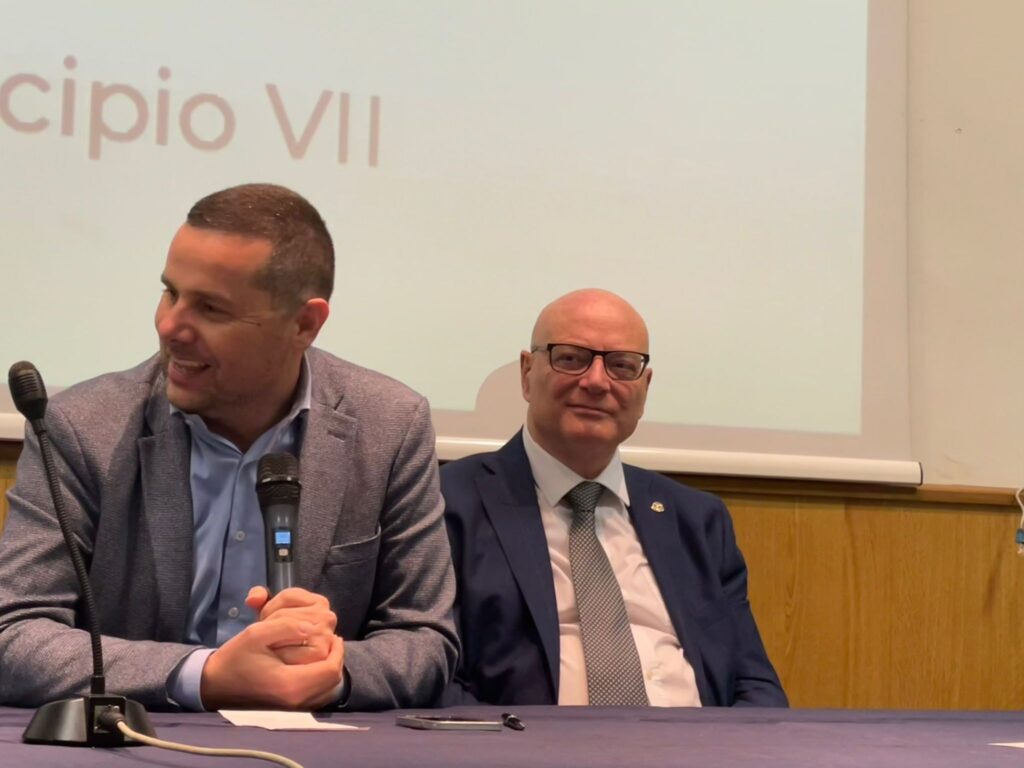 Hub Db con il Presidente del VII Municipio Francesco Laddaga e il Presidente del Rotary Club Roma Acquasanta Stefano De Luca